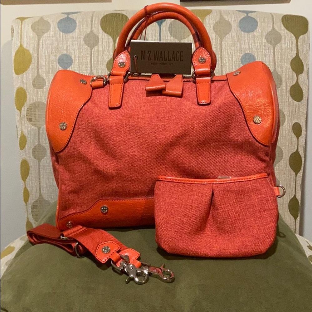 Jesse Coral Linen - M Z Wallace Purse